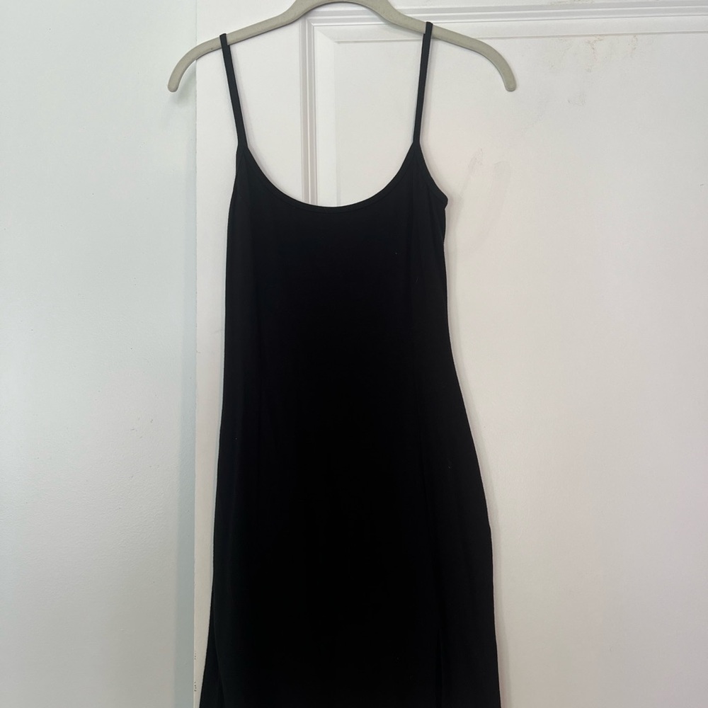 Elegant Black Spaghetti Strap Dress